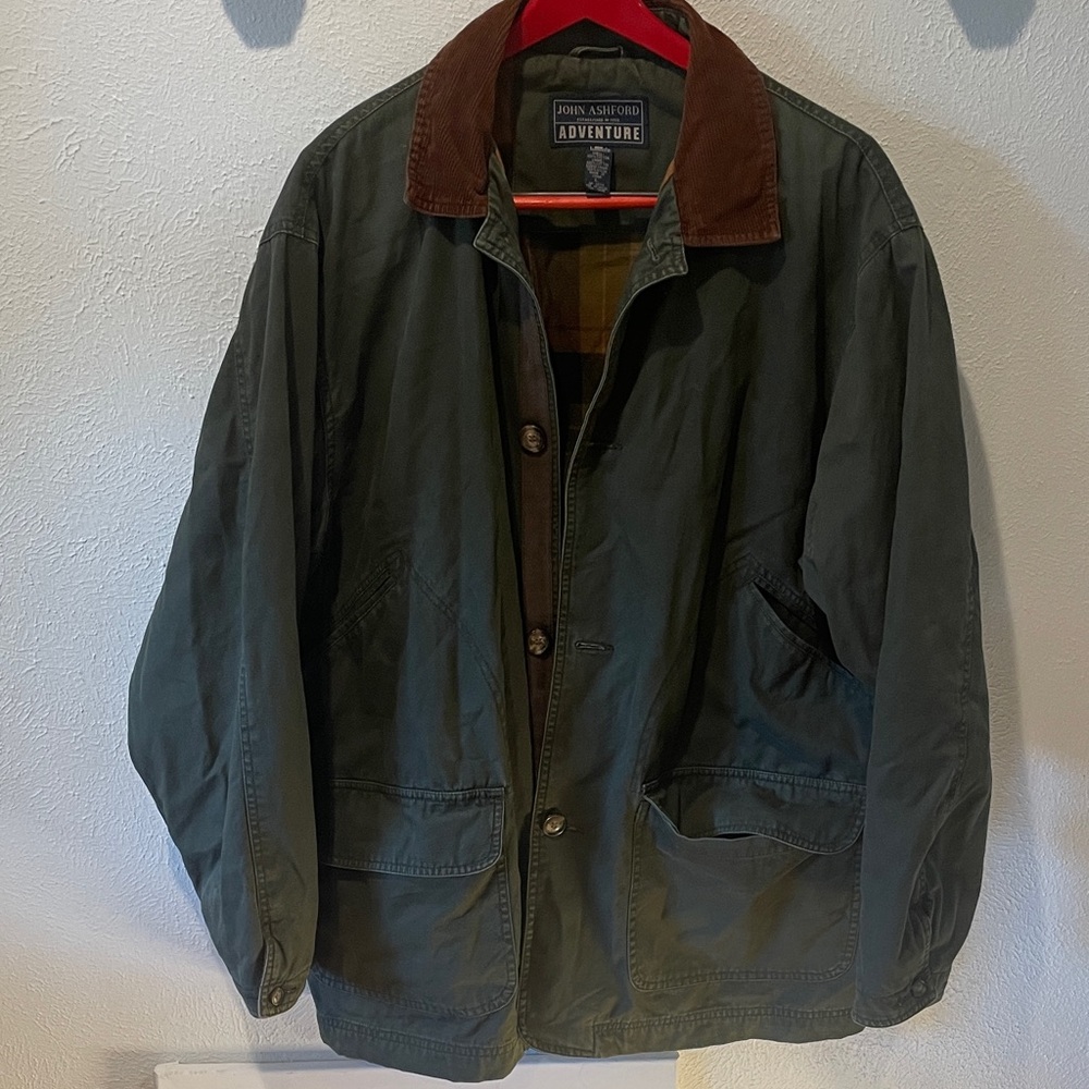 John Ashford Olive and Brown Field Jacket